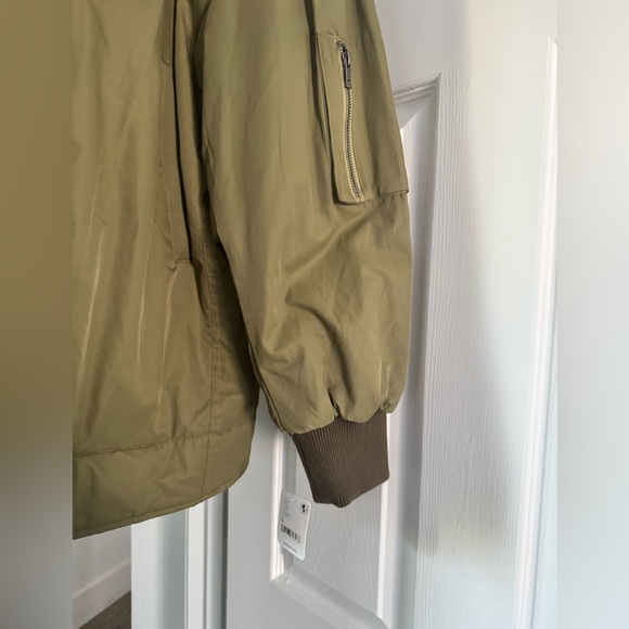 NWT Free People We The Free Becca Bomber Jacket w/ Quilted Cobalt Lining - Picture 10 of 14